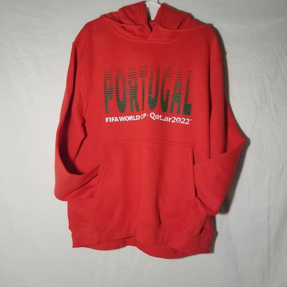 Fifa World Cup Qatar 2022 Official Licensed Portugal Red Hoodie Sweatshirt Men M